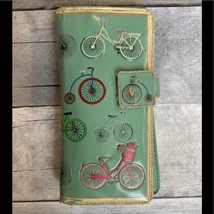 Vintage Bicycle Vegan Wallet